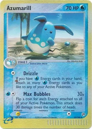 EX Sandstorm Azumarill #30/100 reverse holo